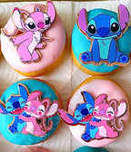 MAK D Productions Pre-Cut Edible Printed Lelo and Stitch Angel Scrump Icing Sugar Sheet Fondant Cake / Cup Cake Decoration Graphics