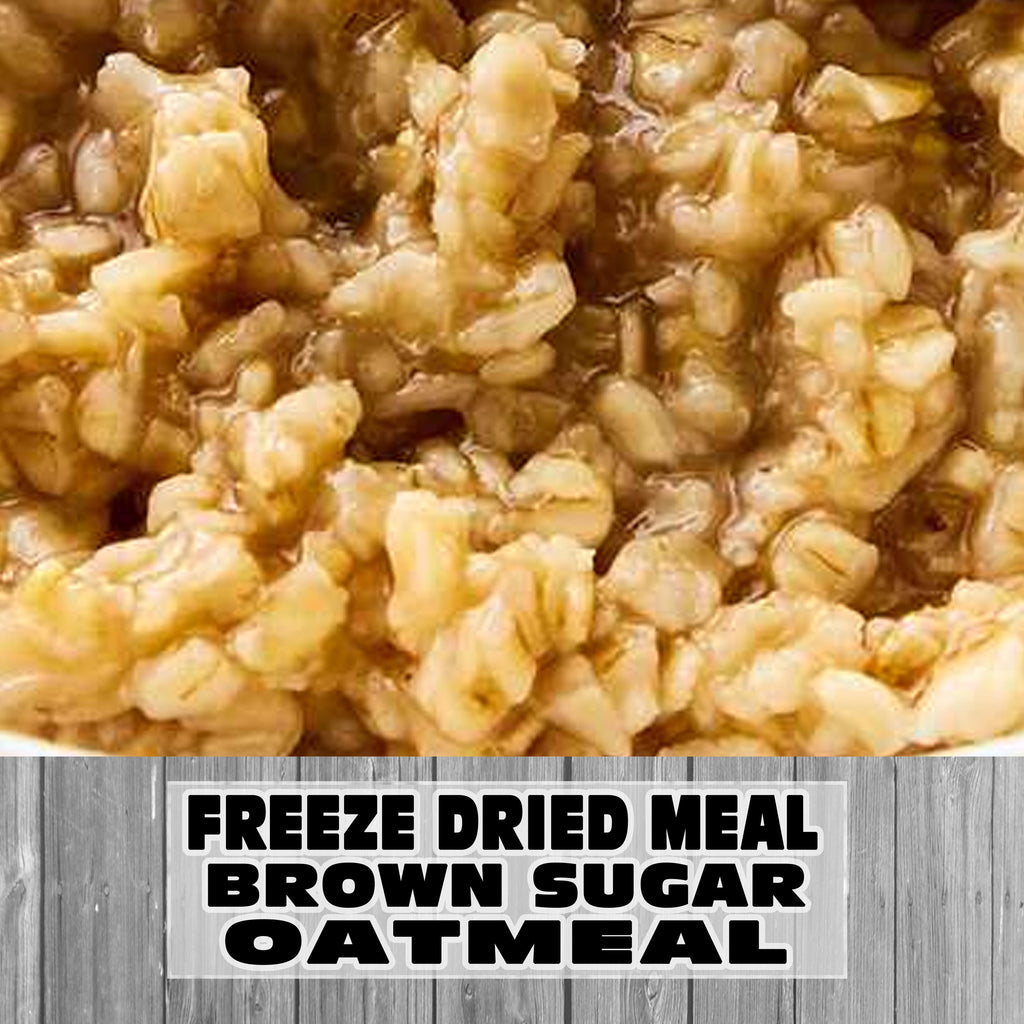 MAK D Productions Brown Sugar Oatmeal Freeze Dried Meal Camping Hunting Preppers Kayaking Backpacking Hiking Breakfast Easy Prep Bag Food