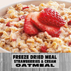 MAK D Productions Strawberries and Cream Oatmeal Freeze Dried Meal Camping Hunting Preppers Kayaking Backpacking Hiking Breakfast Bag Food