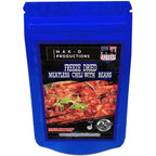 MAK D Productions Meatless Chili With Beans Freeze Dried Meal Camping Hunting Preppers Backpacking Hiking Kayaking Fishing Easy Bag Food