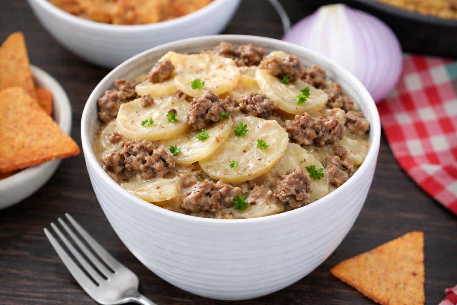 MAK D Productions Beef Pasta Potatoes Stroganoff Freeze Dried Meal Camping Hunting Prepper Backpacking Hiking Kayaking Fishing Easy Bag Food