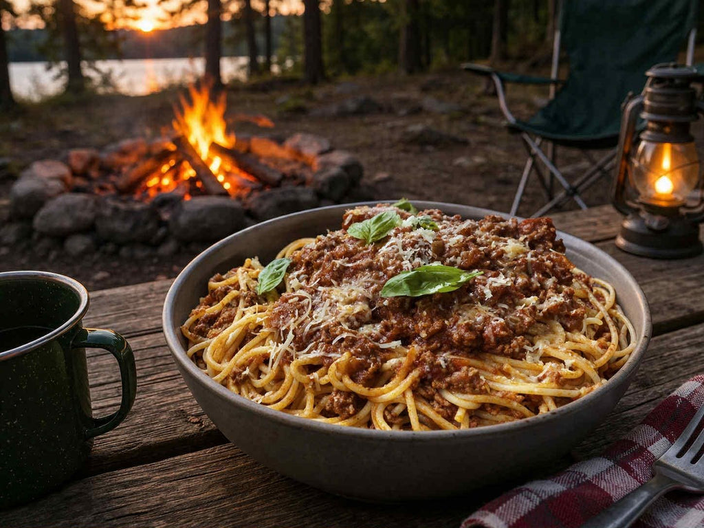 MAK D Productions Beef Pasta Spaghetti Marinara Freeze Dried Meal Camping Hunting Preppers Backpacking Hiking Kayaking Fishing Easy Bag Food