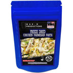 MAK D Productions Chicken Parmesan Pasta Freeze Dried Meal Camping Hunting Preppers Backpacking Hiking Kayaking Fishing Emergency Bag Food