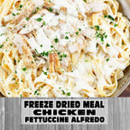 MAK D Productions Chicken Fettuccine Alfredo Pasta Freeze Dried Meal Camping Hunting Preppers Backpacking Hiking Kayaking Fishing Bag Food