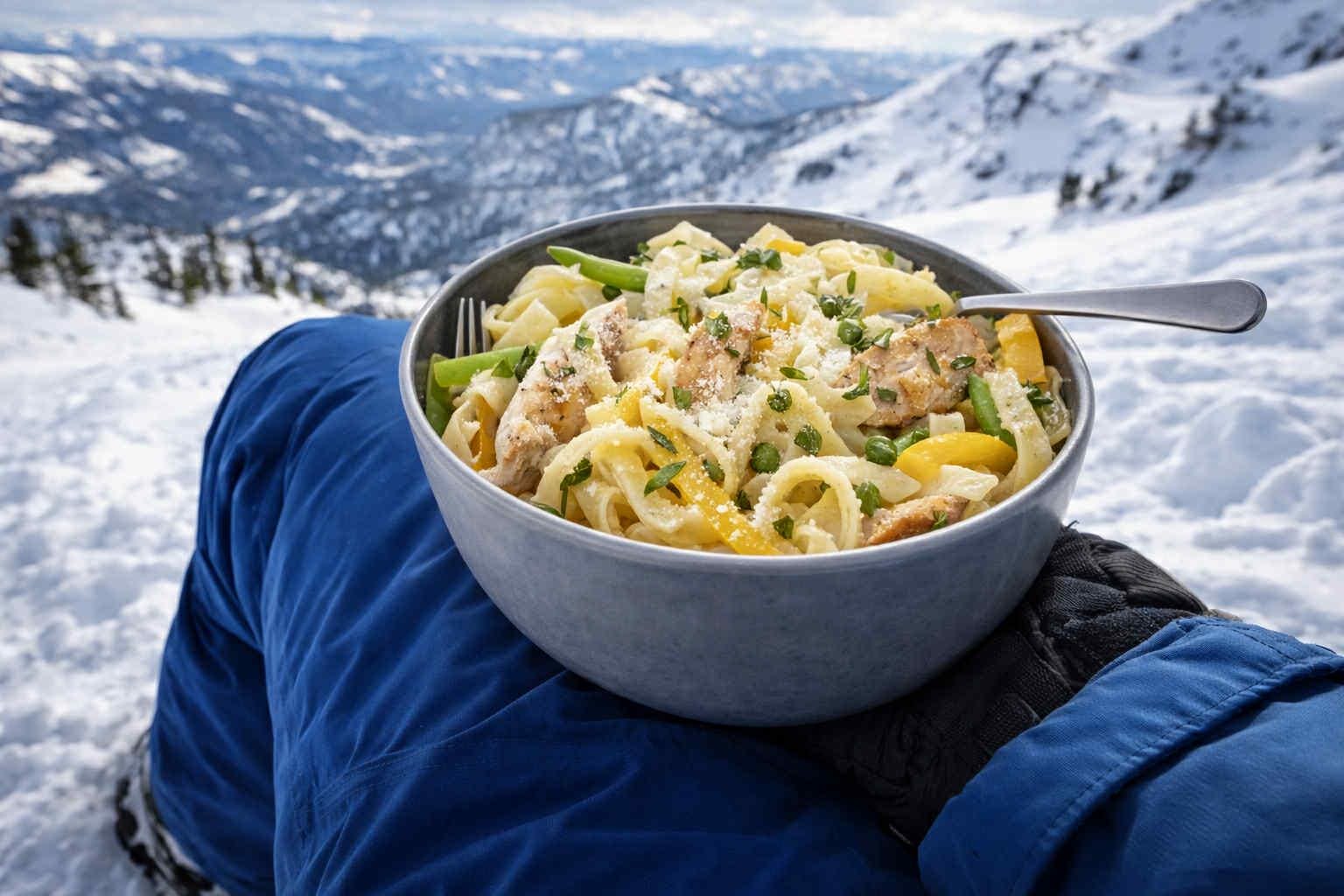 MAK D Productions Chicken Parmesan Pasta Freeze Dried Meal Camping Hunting Preppers Backpacking Hiking Kayaking Fishing Emergency Bag Food