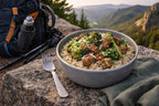 MAK D Productions Beef Steak Broccoli and Rice Freeze Dried Meal Camping Hunting Preppers Backpacking Hiking Kayaking Fishing Easy Bag Food