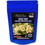 MAK D Productions Chicken, Broccoli and Rice Freeze Dried Meal Camping Hunting Prepper Backpacking Hiking Kayaking Fishing Emergency BagFood