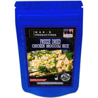 MAK D Productions Chicken, Broccoli and Rice Freeze Dried Meal Camping Hunting Prepper Backpacking Hiking Kayaking Fishing Emergency BagFood