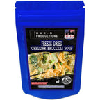 MAK D Productions Meatless Cheddar Broccoli Soup Freeze Dried Meal Camping Hunting Preppers Backpacking Hiking Kayaking Fishing Bag Food