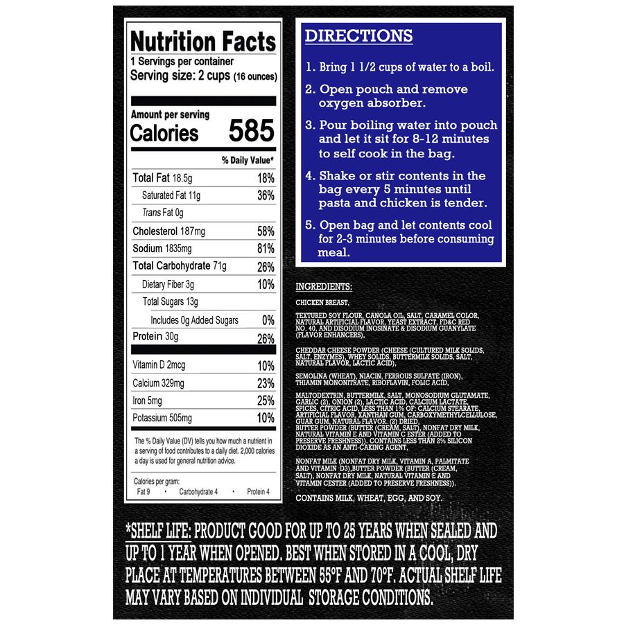 MAK D Productions Chicken And Dumplings Freeze Dried Meal Camping Hunting Preppers Backpacking Hiking Kayaking Fishing Bag Food