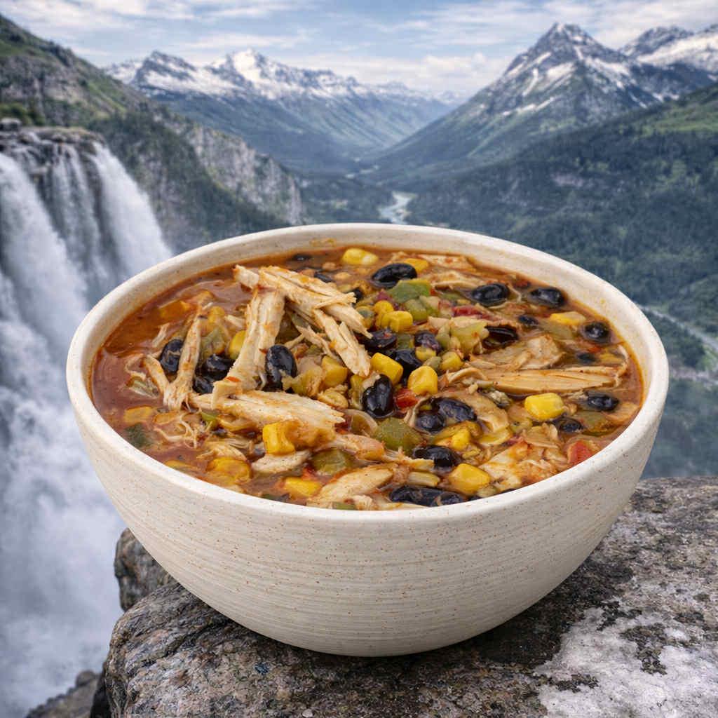 MAK D Productions Chicken Tortellini Soup Freeze Dried Meal Camping Hunting Preppers Backpacking Hiking Kayaking Fishing Bag Food