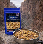 MAK D Productions Beef Four Cheese Lasagna Freeze Dried Meal Camping Hunting Preppers Backpacking Hiking Kayaking Fishing Easy Bag Food