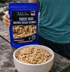 MAK D Productions Brown Sugar Oatmeal Freeze Dried Meal Camping Hunting Preppers Kayaking Backpacking Hiking Breakfast Easy Prep Bag Food