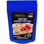 MAK D Productions Strawberries and Cream Oatmeal Freeze Dried Meal Camping Hunting Preppers Kayaking Backpacking Hiking Breakfast Bag Food