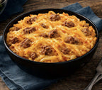 MAK D Productions Pork  Sausage Cheesy Hashbrowns Freeze Dried Meal Camping Hunting Preppers Kayaking Backpacking Hiking Breakfast Bag Food