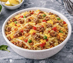 MAK D Productions Sausage Farmhouse Hashbrowns w/ Peppers & Onions Freeze Dried Meal Camping Hunting Preppers Backpacking Hiking Breakfast