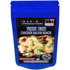 MAK D Productions Chicken Bacon Ranch Macaroni Pasta Freeze Dried Meal Camping Hunting Preppers Backpacking Hiking Kayaking Easy Bag Food