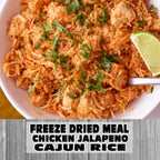 MAK D Productions Chicken Jalapeno Cajun Rice (HOT) Freeze Dried Meal Camping Hunting Preppers Backpacking Hiking Kayaking Fishing Bag Food