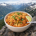 MAK D Productions Chicken Jalapeno Cajun Rice (HOT) Freeze Dried Meal Camping Hunting Preppers Backpacking Hiking Kayaking Fishing Bag Food