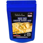 MAK D Productions Meatless Cheddar Potato Soup Freeze Dried Meal Camping Hunting Preppers Backpacking Hiking Kayaking Fishing Bag Food
