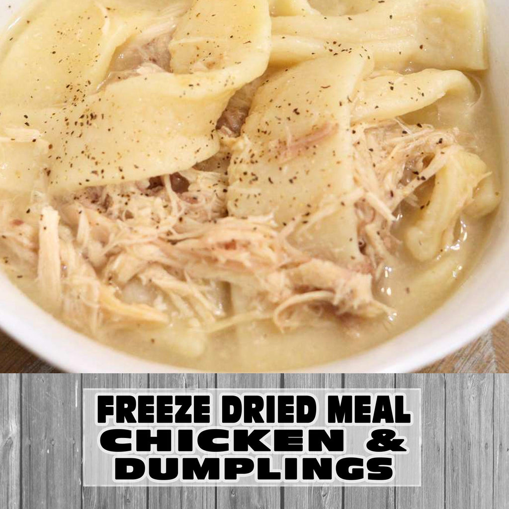 MAK D Productions Chicken And Dumplings Freeze Dried Meal Camping Hunting Preppers Backpacking Hiking Kayaking Fishing Bag Food