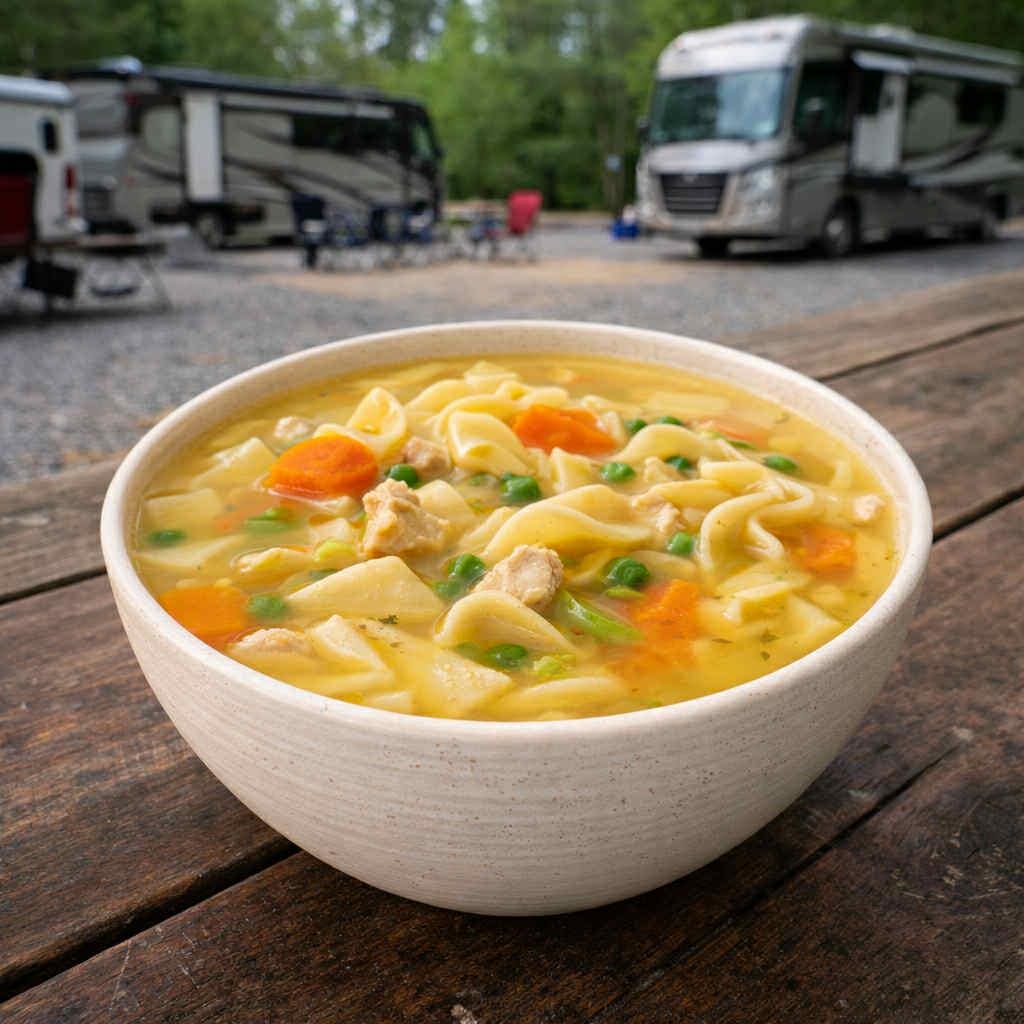 MAK D Productions Chicken Noodle Soup Freeze Dried Meal Camping Hunting Preppers Backpacking Hiking Kayaking Fishing Bag Food