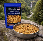 MAK D Productions Beefy Cheesy Macaroni Freeze Dried Meal Camping Hunting Preppers Backpacking Hiking Kayaking Fishing Easy Bag Food