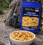 MAK D Productions Pork  Sausage Cheesy Hashbrowns Freeze Dried Meal Camping Hunting Preppers Kayaking Backpacking Hiking Breakfast Bag Food